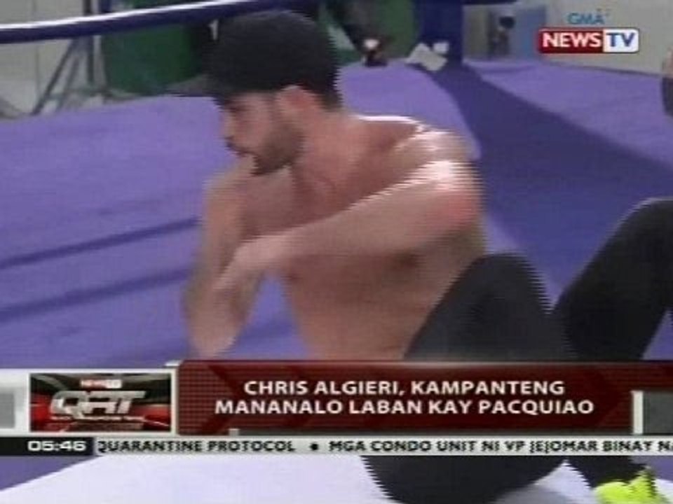 QRT: Chris Algieri, kampanteng mananalo kay Manny Pacquiao