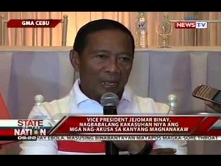 SONA: VP Binay, nagbabalang kakasuhan niya ang mga nag-aakusa sa kanyang magnanakaw