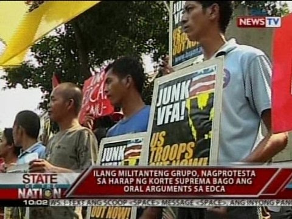 SONA: Oral arguments kaugnay sa EDCA, sinimulan na ng Korte Suprema