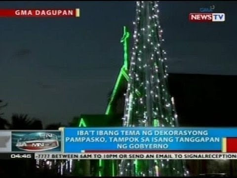 Iba't ibang tema ng dekorasyong pampasko, tampok sa isang tanggapan ng gobyerno sa Dagupan City