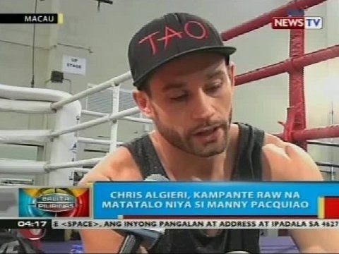 Chris Algieri, kampante raw na matatalo niya si Manny Pacquiao; Pacman, 'di nagpatinag