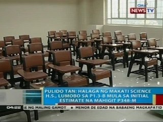 BP: Pulido Tan: Halaga ng Makati Science H.S., lumobo sa P1.3-B
