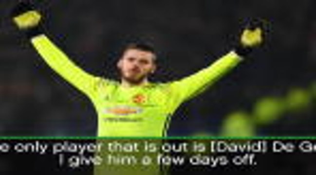 De Gea won't play for Man United against Wigan - Mourinho