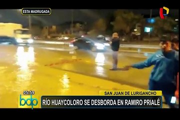 Puente Piedra: alarma por crecida de río Chillón