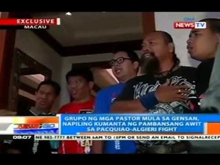 Grupo ng mga pastor mula sa GenSan, napiling kumanta ng pambansang awit sa Pacquiao-Algieri fight