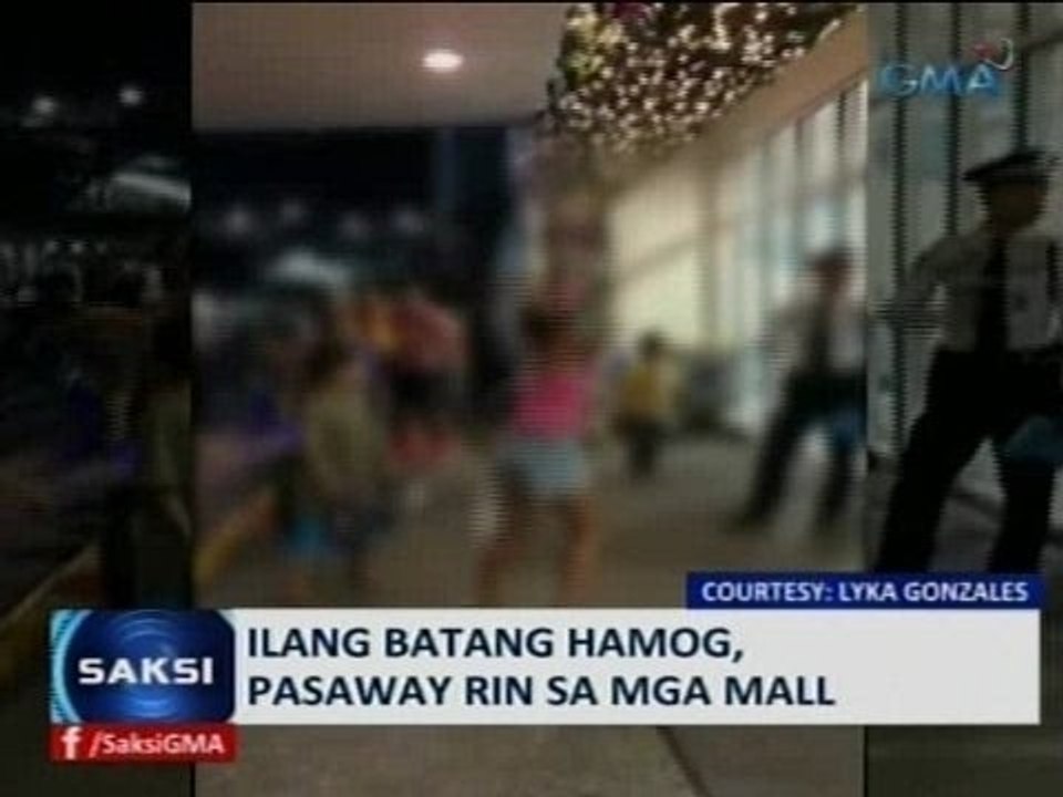 Saksi: Ilang batang hamog na pasaway maging sa mga mall, sinasagip