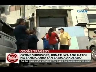 24Oras: Ozone survivors, ikinatuwa ang hatol ng Sandiganbayan sa mga akusado