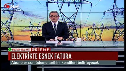 Elektrik faturasında yeni dönem! (Haber 26 01 2015)