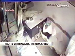 ON CAMERA, MOTHER THROWS 2-YEAR-OLD DOWN STAIRS DURING FIGHT WITH IN-LAWS
