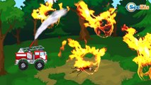 Camión de bomberos y Сoches de carreras | Dibujos animados de Coches | Carros Para Niños