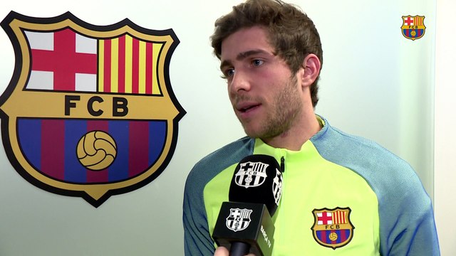 Declaracions Sergi Roberto sobre el sorteig de Copa del Rei contra l'Atlètic de Madrid