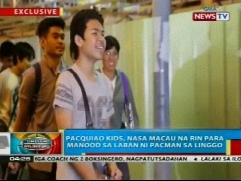 BP: Pamilya Pacquiao, buong susuporta sa laban ng pambansang kamao sa Macau