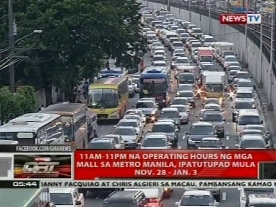 11AM-11PM na operating hours ng mga mall sa Metro Manila, ipatutupad mula Nov. 28-Jan. 3