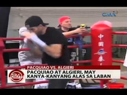 24Oras: Pacquiao at Algieri, may kanya-kanyang alas sa laban