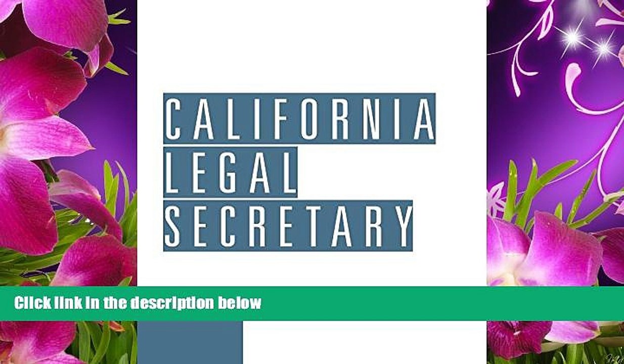 FREE [DOWNLOAD] California Legal Secretary Marlene Hazlewood Trial Ebook