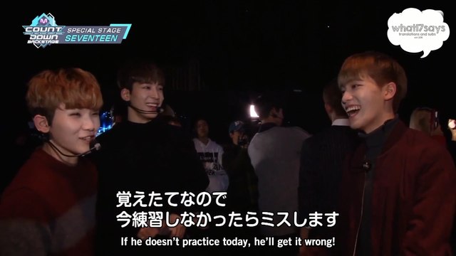[ENG] 170108 SEVENTEEN Backstage @ MCountdown