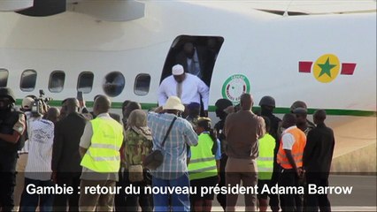 Gambie : retour du nouveau président Adama Barrow