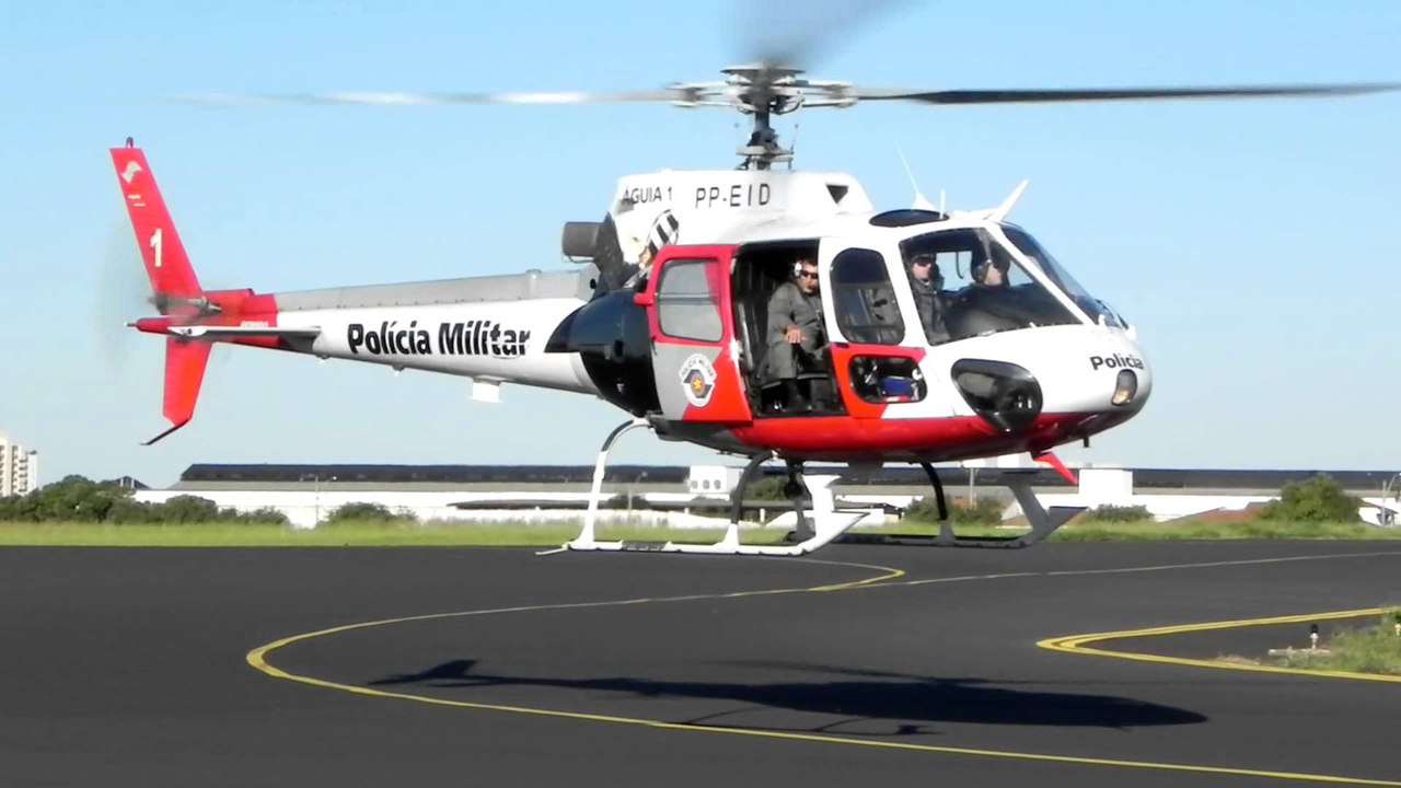 EP1 Grupamento Aéreo da Polícia Militar (PMESP) Aguias da cidade EP1 (HD)