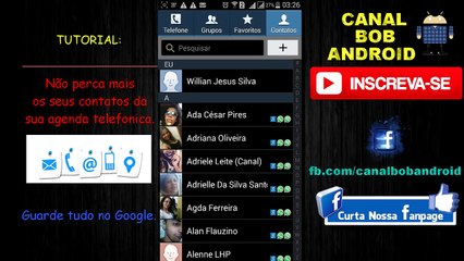 COMO NAO PERDER MAIS OS SEUS CONTATOS DA AGENDA DO TELEFONE