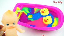 Learn Colors Baby Doll Bath Time with CLAY SLIME and ORBEEZ Compilation Peppa Pig Surprise Toys