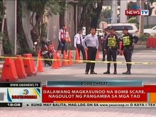 BT: Dalawang magkasunod na bomb scare, nagdulot ng pangamba sa mga tao