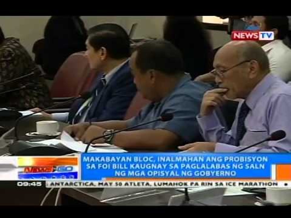 NTG: Freedom of Information bill, uusad na sa Kamara