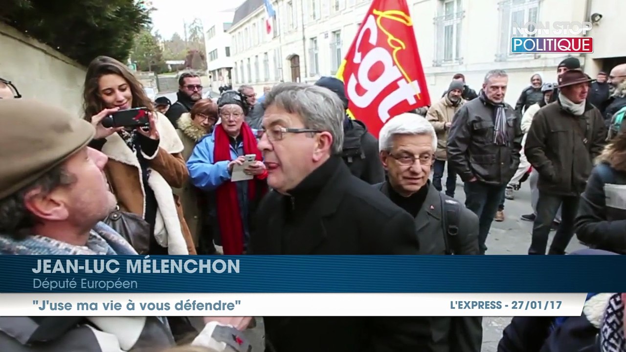 Jean-Luc Mélenchon s'emporte face à un cheminot : "J'use ma vie à vous défendre !"