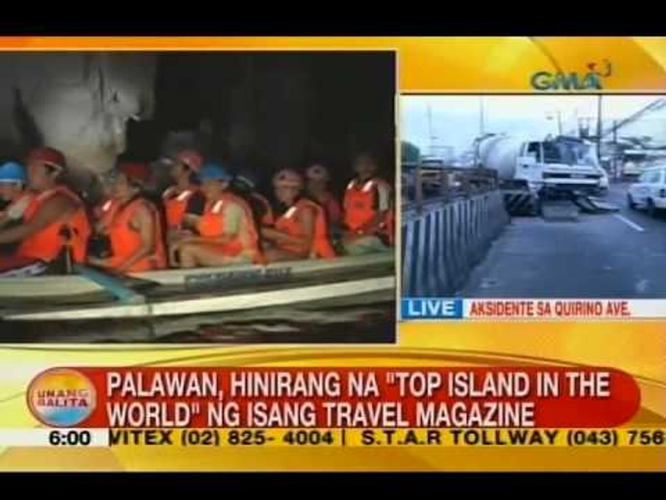UB: Palawan, hinirang na 'Top Island in the World' ng isang travel magazine
