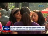 Saksi: Maegan Aguilar, naging emosyonal sa rally ng kababaihan kontra karahasan