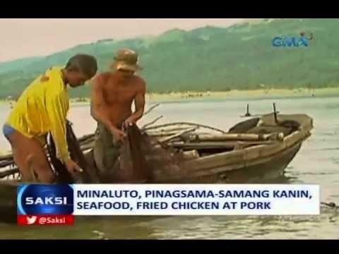 Saksi: Minaluto, pinagsama-samang kanin, seafood, fried chicken at pork