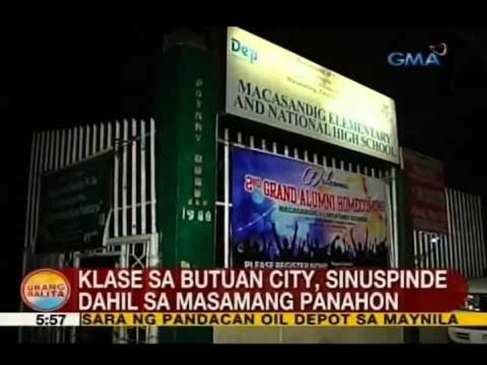 UB: Surigao City, binayo ng malakas na pag-ulan dahil sa masamang panahon
