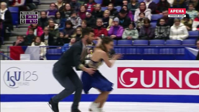 Габриэлла Пападакис и Гийом Сизерон (Франция). Чемпионат Европы 2017, КТ 3 75.48