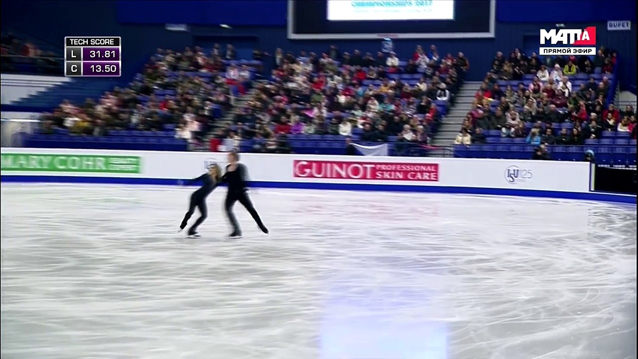 Изабелла Тобиас и Илья Ткаченко (Израиль). Чемпионат Европы 2017, КТ 5 69.35