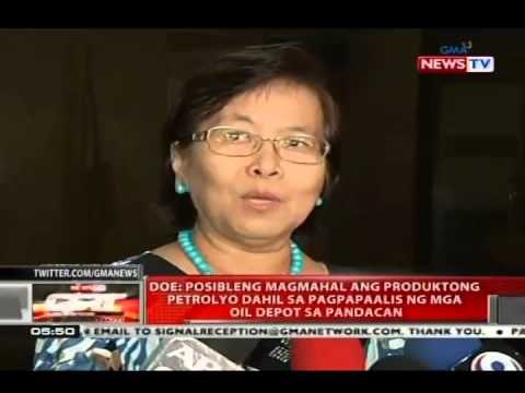DOE: Posibleng magmahal ang produktong petrolyo dahil sa pagpapaalis ng mga Oil Depot sa Pandacan