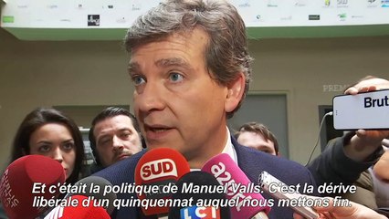 Montebourg soutient Hamon contre "la dérive libérale" de Valls