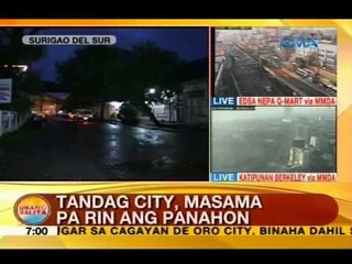 UB: Tandag City, Surigao del Sur, masama pa rin ang panahon