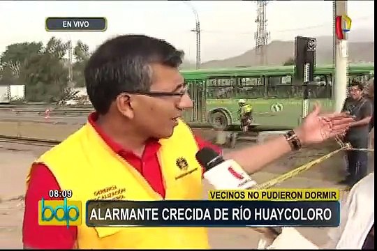 Río Huaycoloro: realiza trabajos con maquinaria pesada para evitar nuevo desborde