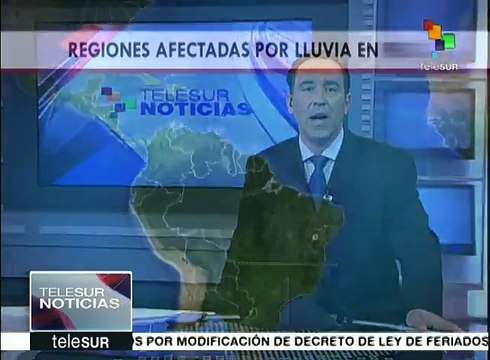 Regiones afectadas por las lluvias en Perú