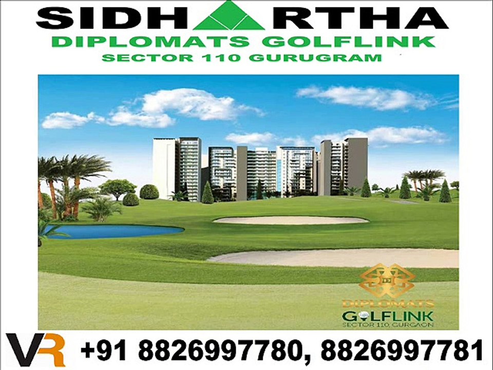 Sidhartha Diplomats Golf Link New Booking 2BHK+ST 1450 Sqft in Sector 110 Gurugram 8826997781