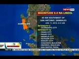 BT: Zambales at ilang lugar sa Metro Manila at Southern Tagalog, niyanig ng magnitude 6 na lindol