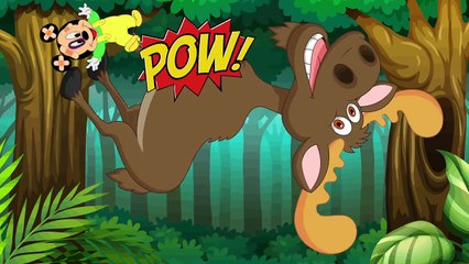 Mickey Mouse Crazy Animals Accidents Funny Cartoon with Joker.