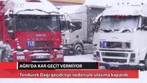 Ağrı'da kar geçit vermiyor