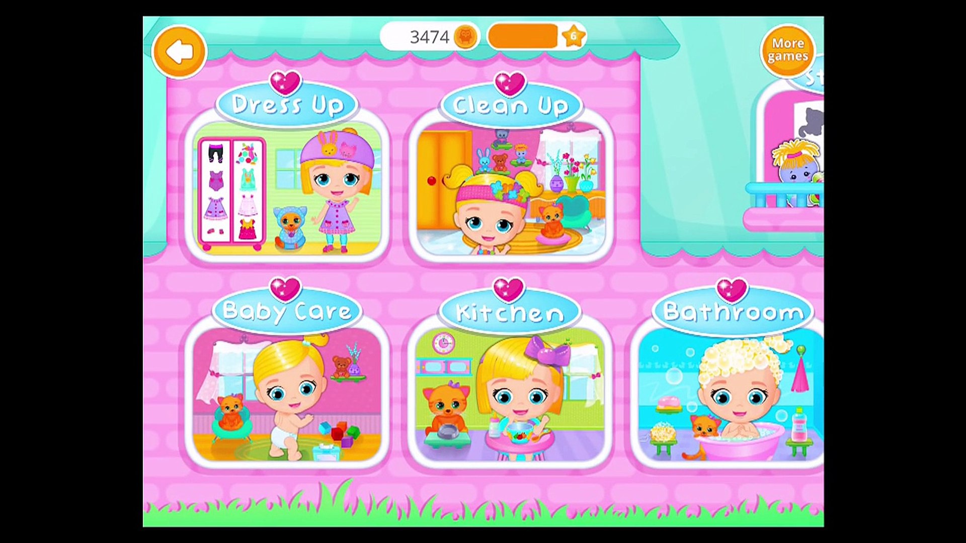 ⁣Lily & Kitty Baby Doll House - Little Girl & Cute Kitten Care iTunes Gameplay
