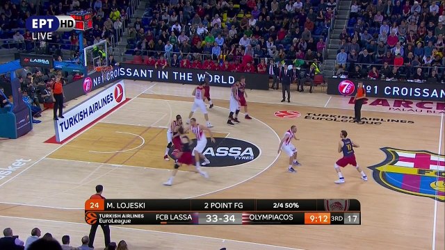 ΜΠΑΡΤΣΕΛΟΝΑ - ΟΛΥΜΠΙΑΚΟΣ EURO LEAGUE 2016-17 - 17Η ΑΓΩΝΙΣΤΙΚΗ (2ο Ημίχρονο)