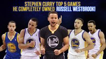 Ces matches où Stephen Curry a dominé Russell Westbrook
