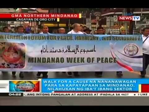 Walk-for-a-cause na nananawagan para sa kapayapaan sa Mindanao, nilahukan ng iba't ibang sektor