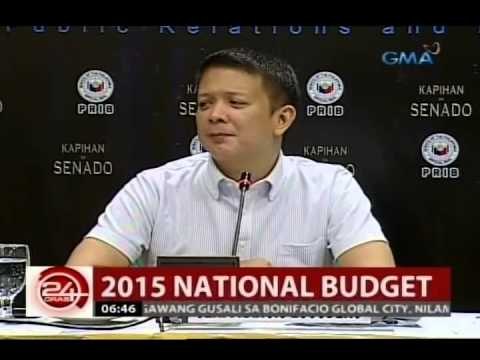 24Oras: Sen. Santiago, kumontra sa pahayag ni Sec. Abad na wala nang pork barrel sa 2015 budget