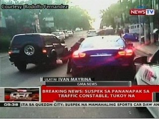 QRT: Suspek sa pananapak sa traffic constable, tukoy na