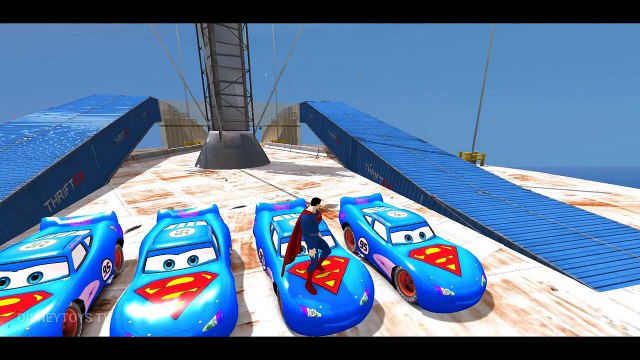 SUPERMAN MCQUEEN CARS | Custom Disney Pixar Cars Lightning McQueen | Song For Kids