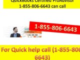 1-855-806-6643 Support By QuickBooks ProAdvisor 1-855-806-6643 for help